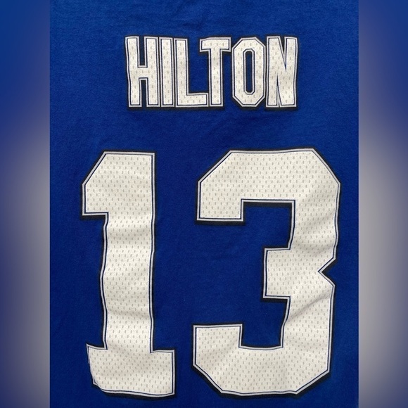 Indianapolis Colts Majestic Short Sleeve T-Shirt Hilton #13 Medium - Picture 6 of 11